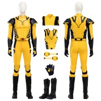Deadpool 3 Wolverine Costume Logan Yellow Male Halloween Cosplay Suit