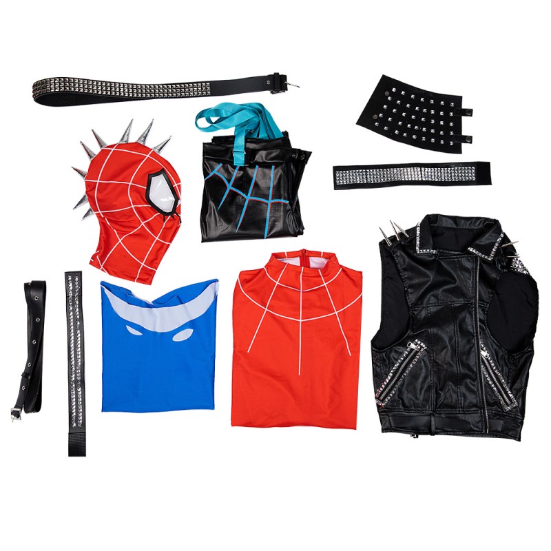 Spider-Punk Hobart Brown Cosplay Costume Dexule Spider-Man Across the Spider-Verse Suit