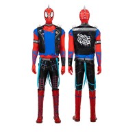 Spider-Punk Hobart Brown Cosplay Costume Dexule Spider-Man Across the Spider-Verse Suit