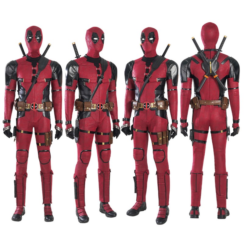 Deadpool 3 Costume New Deadpool Wade Winston Halloween Red Cosplay Suit