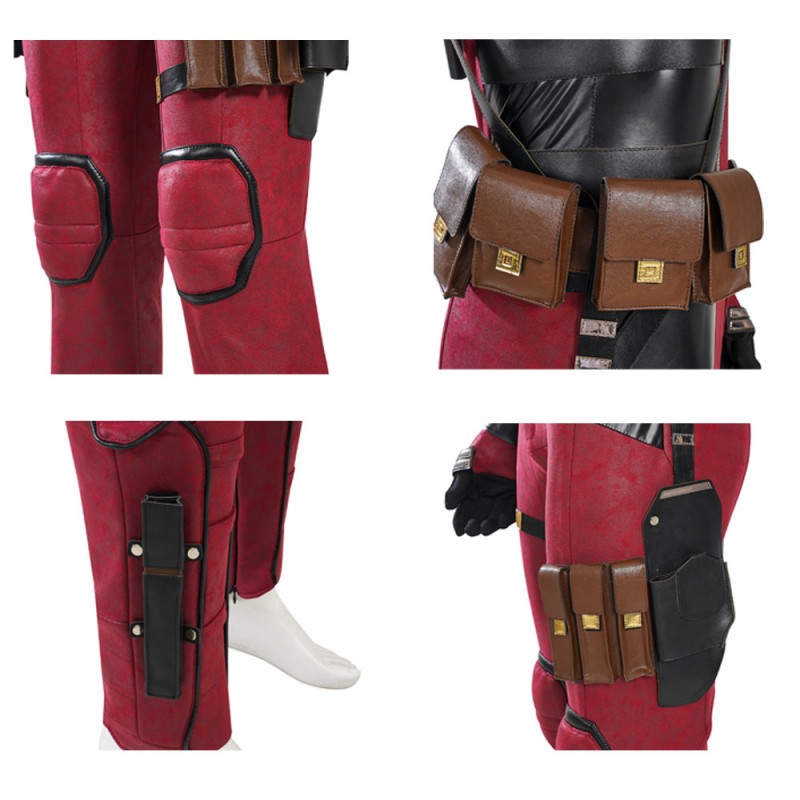 Deadpool 3 Costume New Deadpool Wade Winston Halloween Red Cosplay Suit
