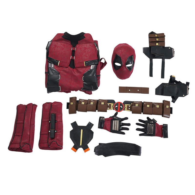 Deadpool 3 Costume New Deadpool Wade Winston Halloween Red Cosplay Suit