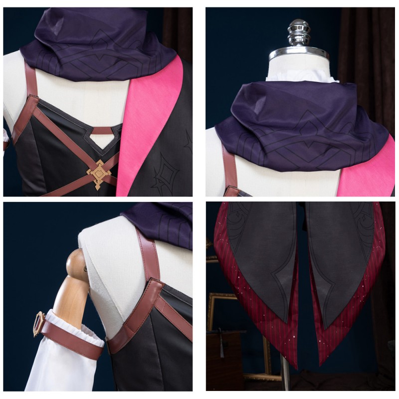 Lyney Halloween Costume Genshin Impact Cosplay Suit