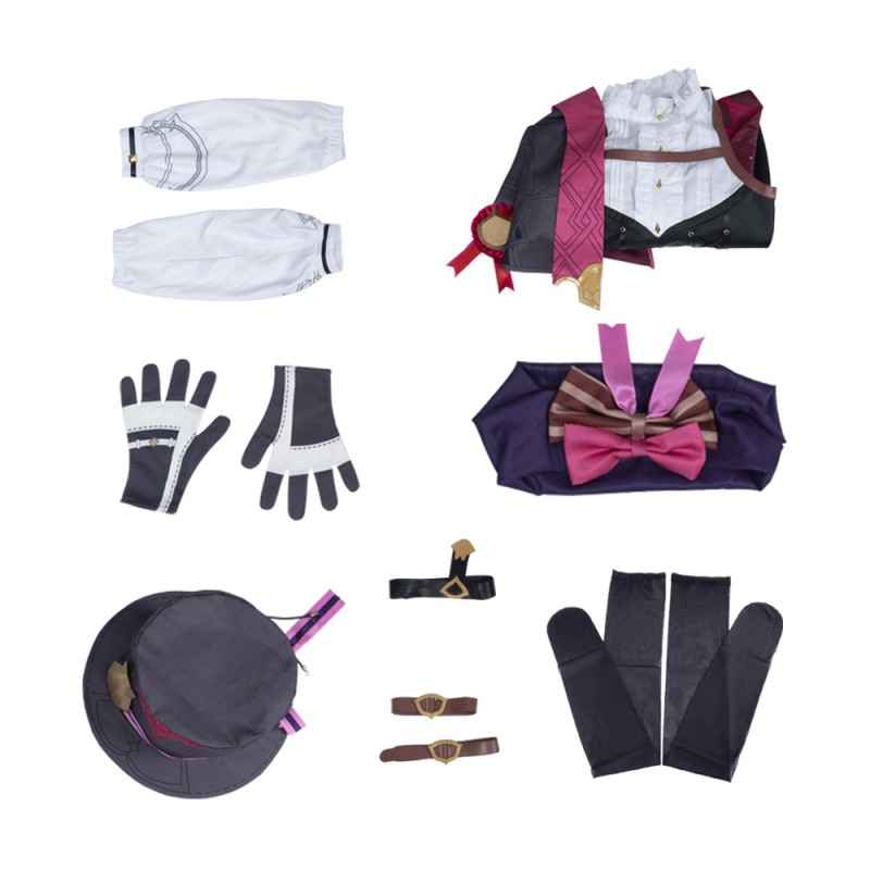 Lyney Halloween Costume Genshin Impact Cosplay Suit
