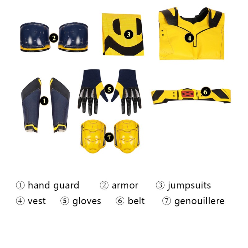 Wolverine Cosplay Costume Deadpool 3 Logan Halloween Cosplay Suits