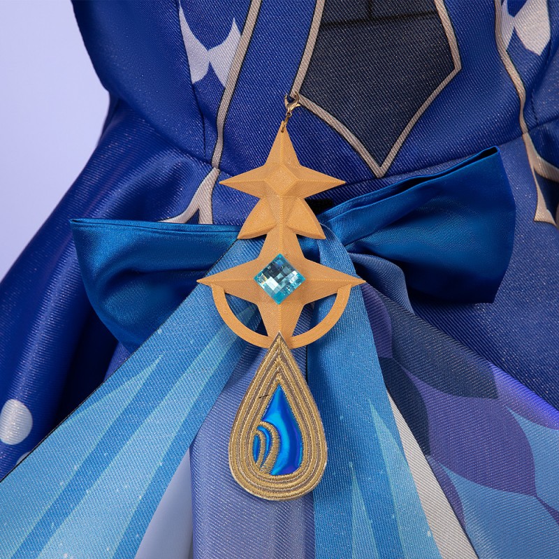 Game Genshin Impact Focalors Cosplay Costumes for Halloween Party