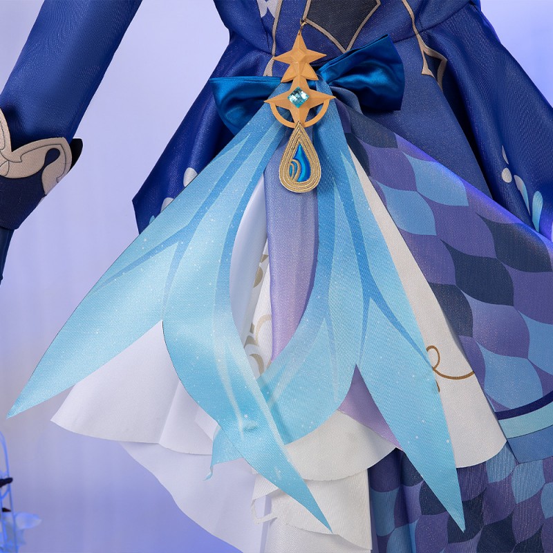 Game Genshin Impact Focalors Cosplay Costumes for Halloween Party