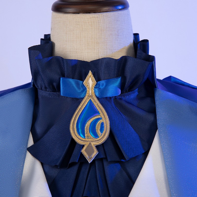 Game Genshin Impact Focalors Cosplay Costumes for Halloween Party