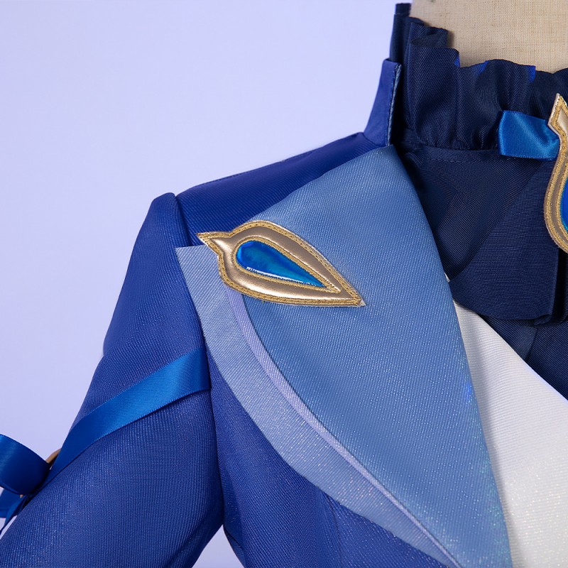 Game Genshin Impact Focalors Cosplay Costumes for Halloween Party