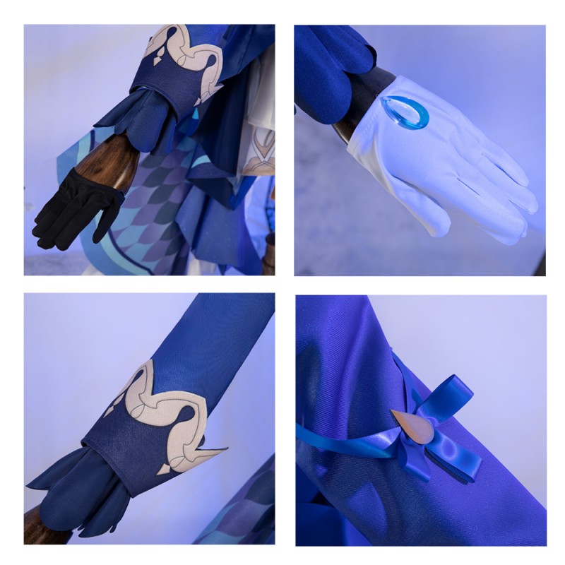 Game Genshin Impact Focalors Cosplay Costumes for Halloween Party