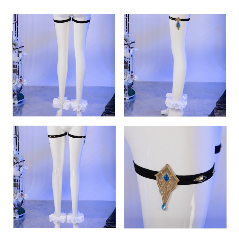 Game Genshin Impact Focalors Cosplay Costumes for Halloween Party
