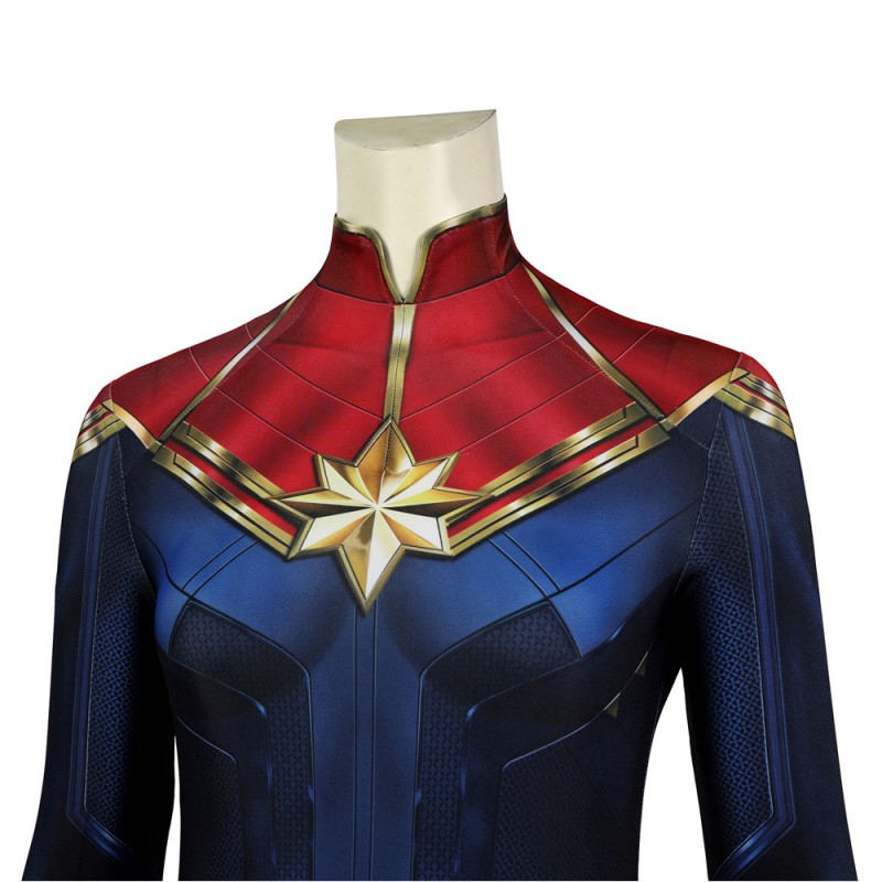 Carol Danvers Jumpsuit The Marvels Cosplay Costumes Captain Marvel 2 Polyester Women Suit