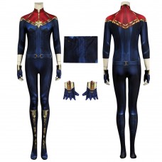 Carol Danvers Jumpsuit The Marvels Cosplay Costumes Captain Marvel 2 Polyester Women Suit