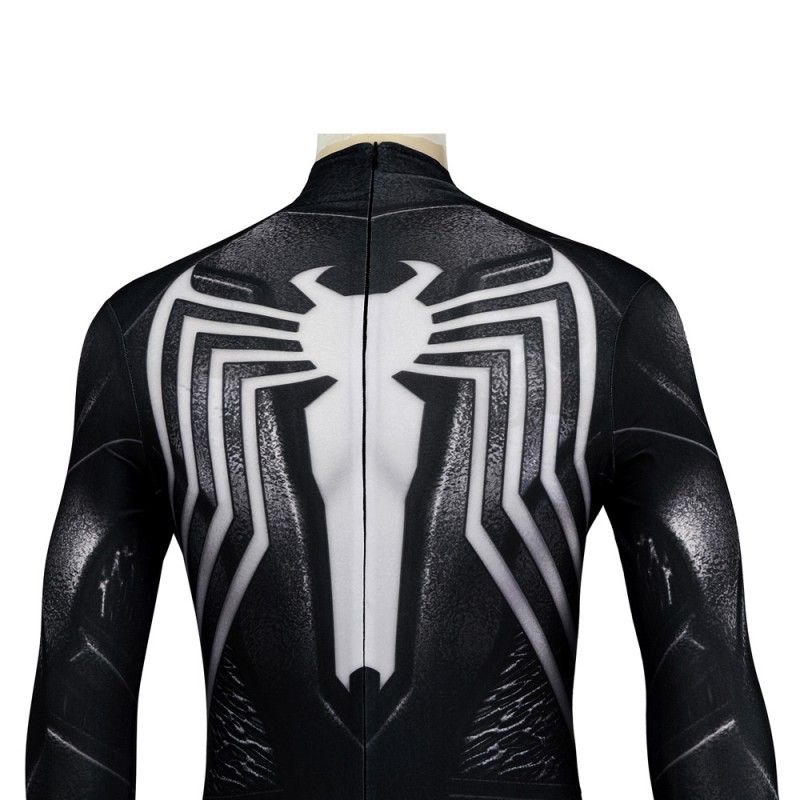 Venom Black Jumpsuit Marvel Spiderman 2 Cosplay Costumes Polyester Halloween Suit