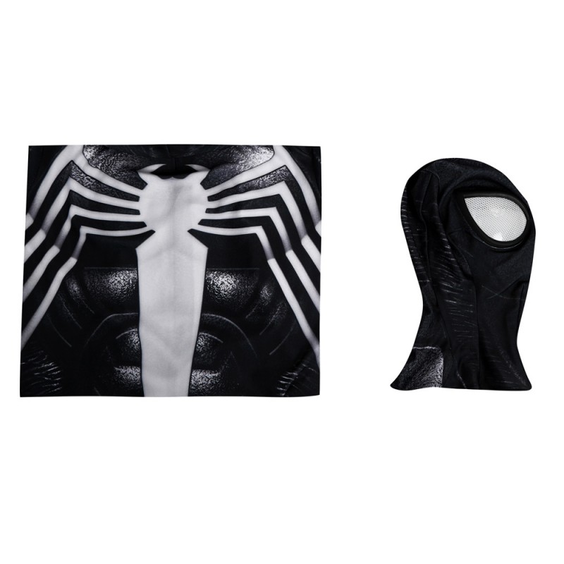 Venom Black Jumpsuit Marvel Spiderman 2 Cosplay Costumes Polyester Halloween Suit