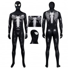 Venom Black Jumpsuit Marvel Spiderman 2 Cosplay Costumes Polyester Halloween Suit