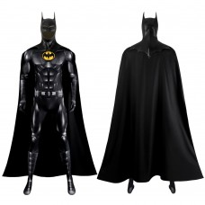 Michael Keaton Black Jumpsuit Bruce Wayne Suit TF Barry Allen Movie Cosplay Costumes