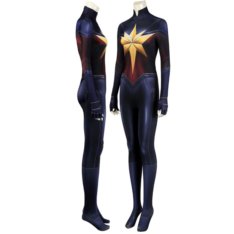 Carol Danvers Jumpsuit The Marvels Halloween Costumes Captain Marvel 2 Cosplay Suit