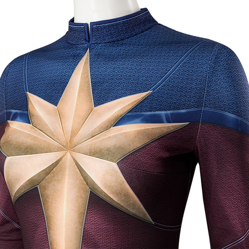 Captain Marvel 2 Blue Jumpsuit 2023 The Marvels Captain Marvel Suit Cosplay Costumes