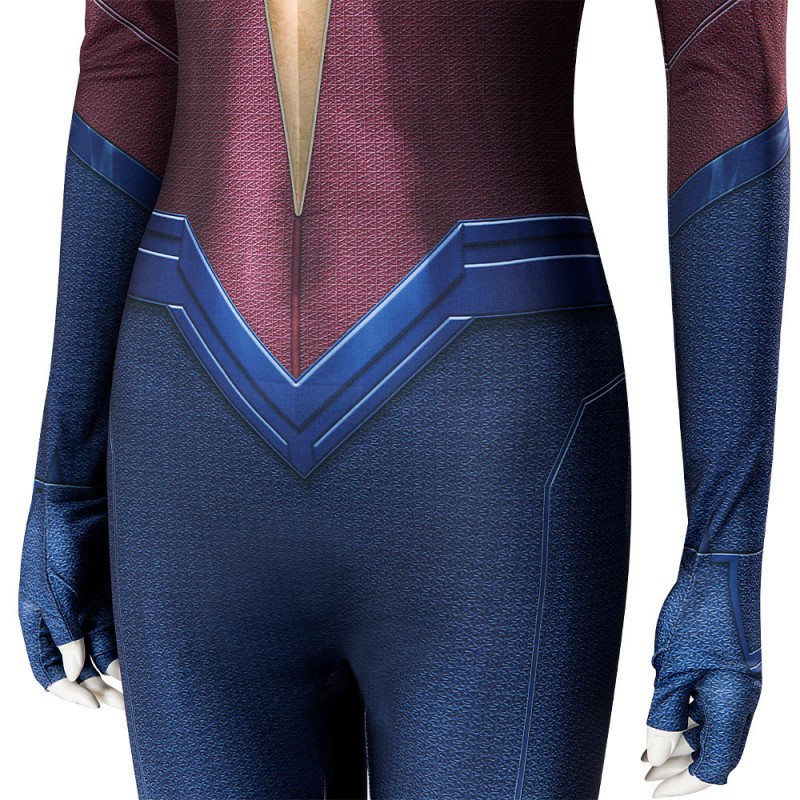 Captain Marvel 2 Blue Jumpsuit 2023 The Marvels Captain Marvel Suit Cosplay Costumes