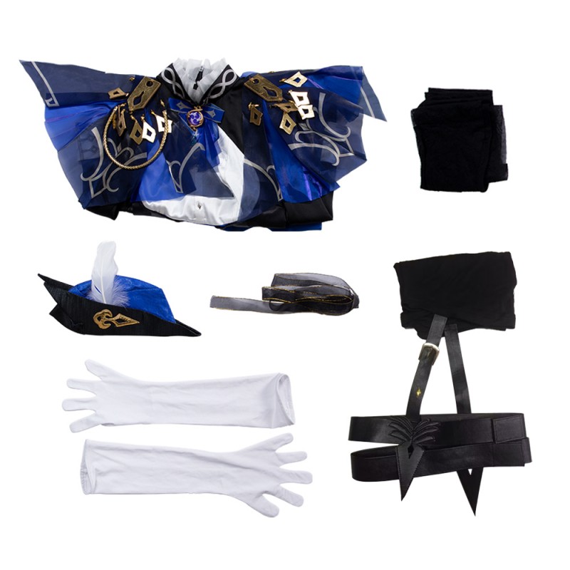 Clorinde Halloween Costumes Game Genshin Impact Cosplay Suit For Women