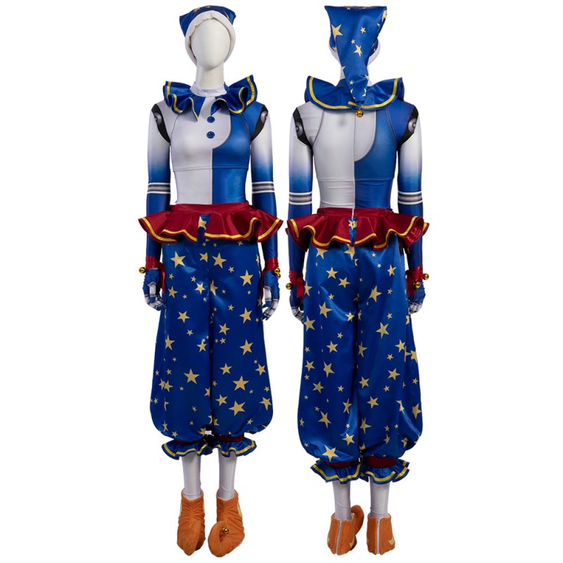 Five Nights at Freddy's Moon Costume FNaF Daycare Attendant Cosplay Suit Horror Halloween Outfit