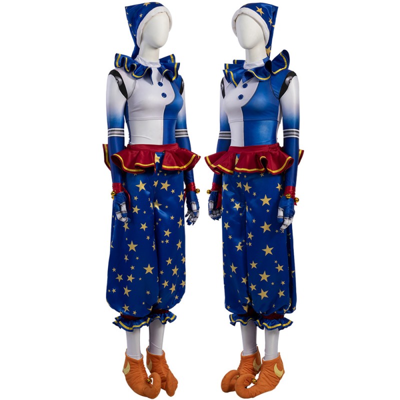Five Nights at Freddy's Moon Costume FNaF Daycare Attendant Cosplay Suit Horror Halloween Outfit