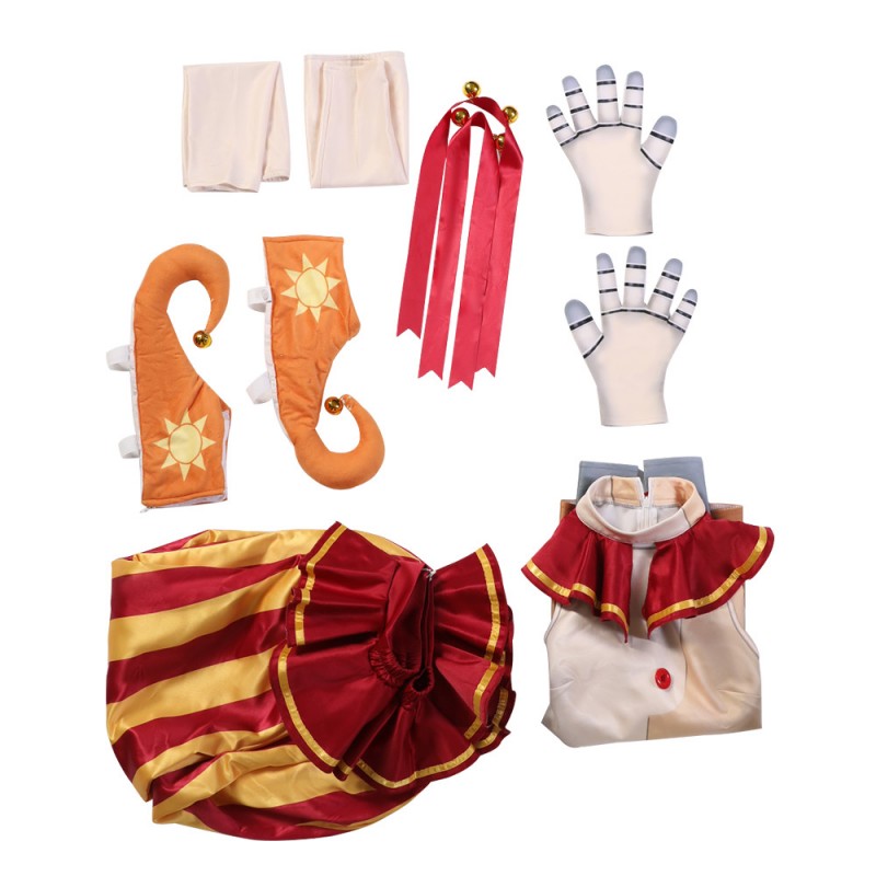 Five Nights at Freddy's Sun Costume FNaF Daycare Attendant Cosplay Suit Horror Halloween Outfit