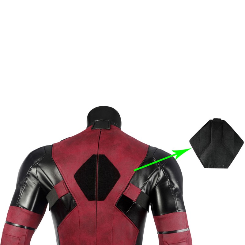 Deadpool Costume Wade Wilson Cosplay Suit Halloween Red Outfit