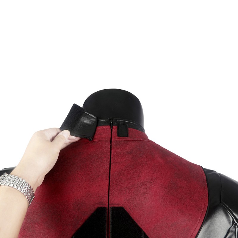 Deadpool Costume Wade Wilson Cosplay Suit Halloween Red Outfit