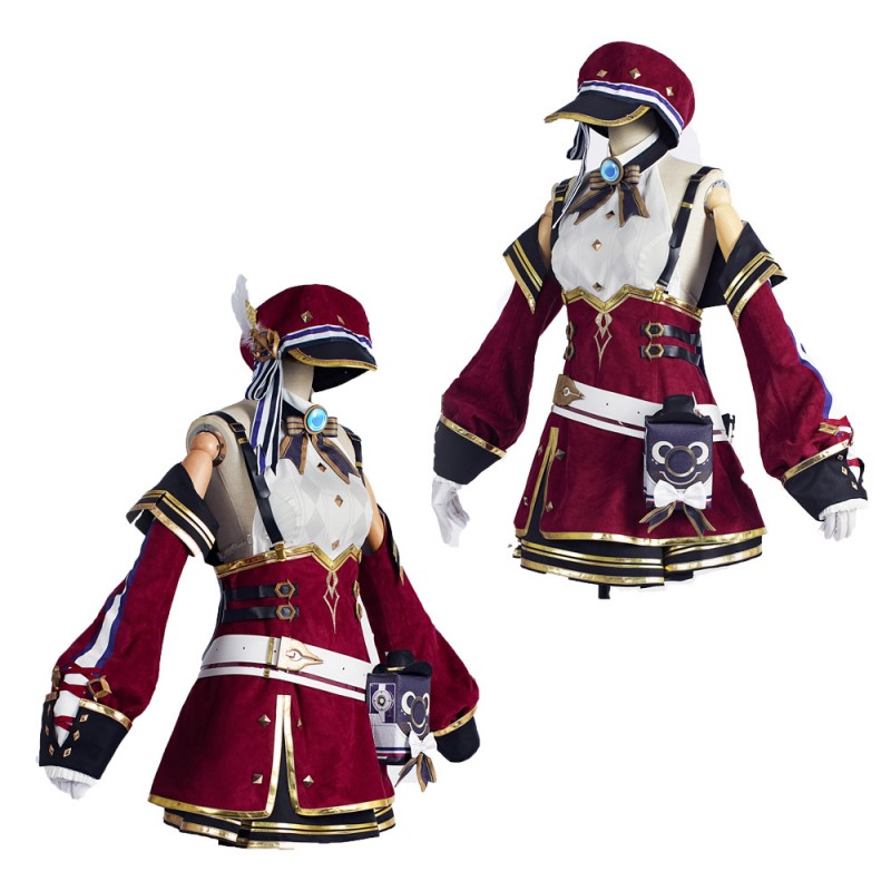 Charlotte Costume Genshin Impact Cosplay Suit for Halloween Party