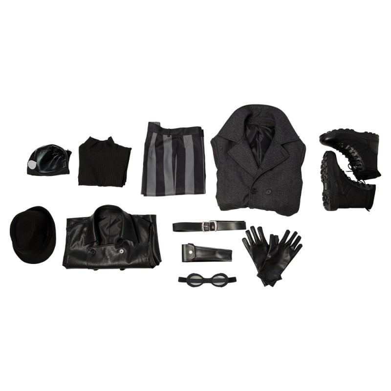 Spider Man Noir Costume Spider Man Into The Spider Verse Noir Cosplay Costume