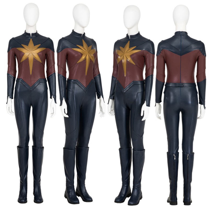 Captain Marvel 2 Halloween Jumpsuit The Marvels Carol Danvers Cosplay Costumes