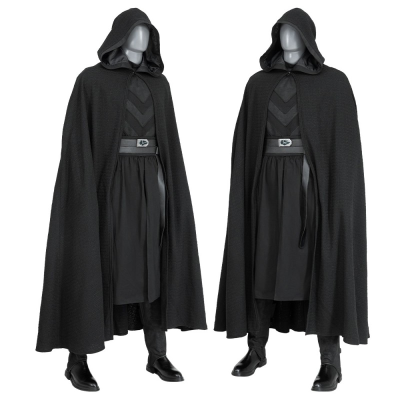 Baylan Skoll Costume Star Wars Ahsoka Cosplay Suit Halloween Black Outfit