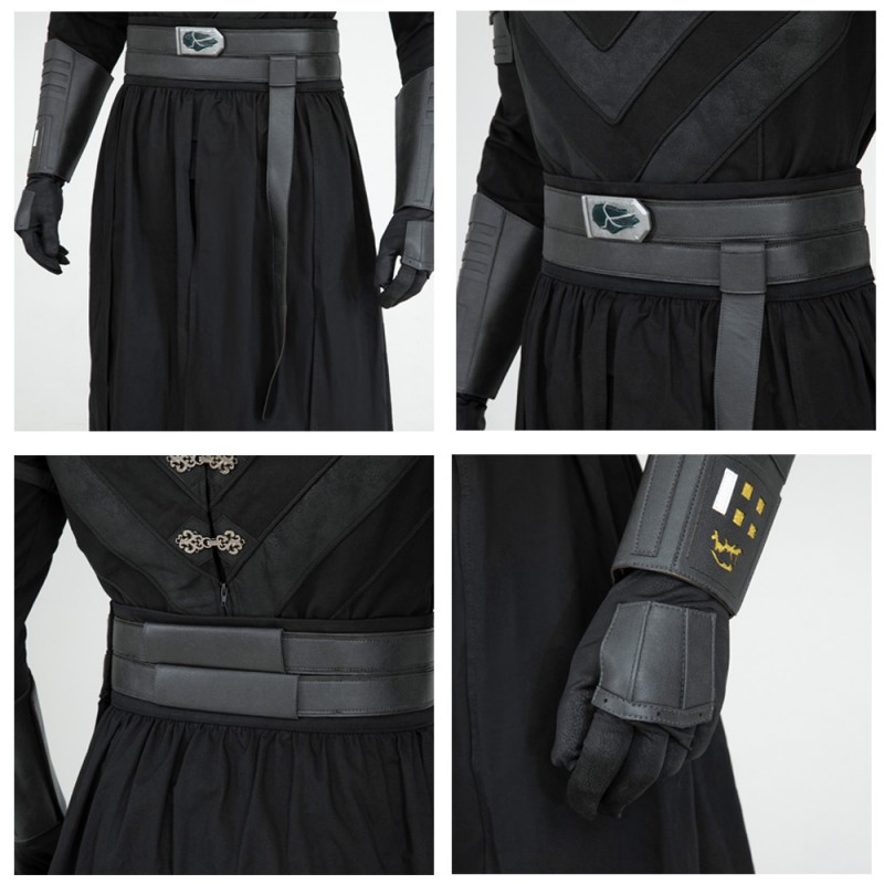 Baylan Skoll Costume Star Wars Ahsoka Cosplay Suit Halloween Black Outfit