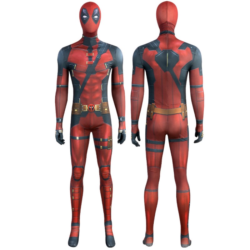Wade Wilson Cosplay Costumes Deadpool 3 Red Jumpsuit
