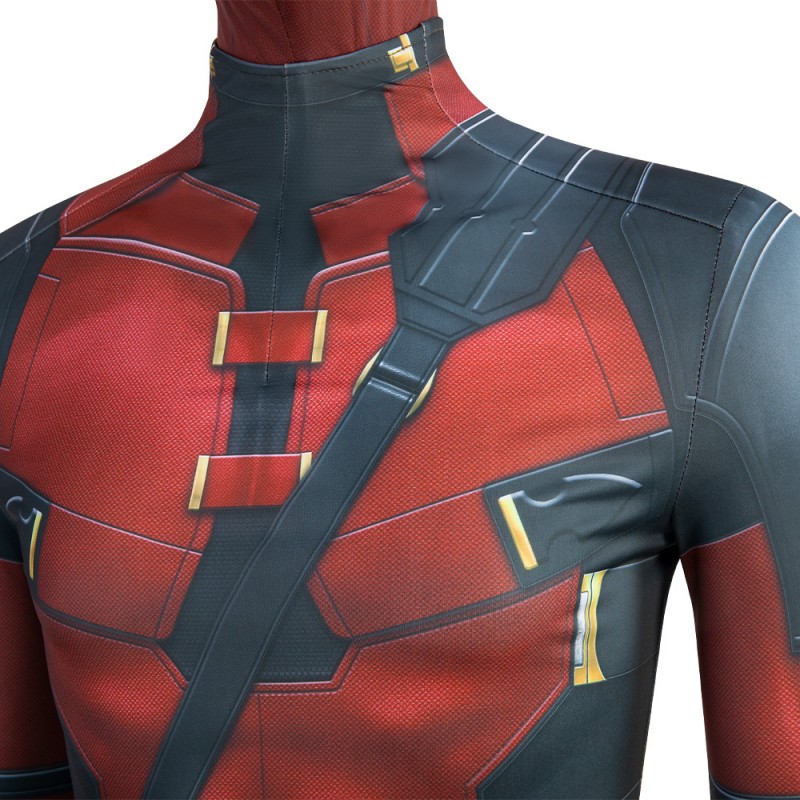 Wade Wilson Cosplay Costumes Deadpool 3 Red Jumpsuit