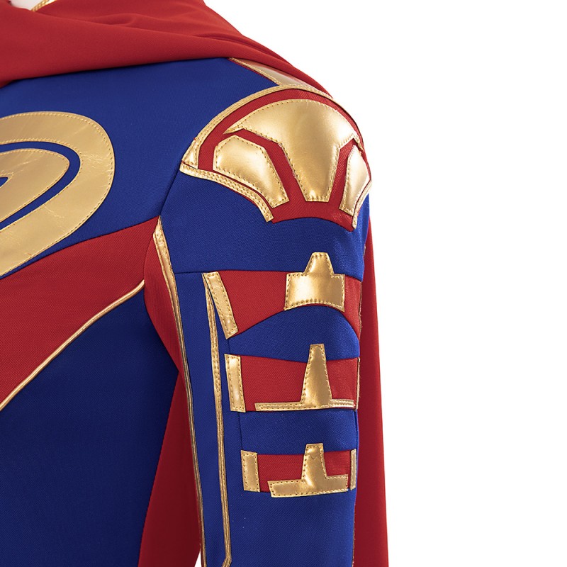 Kamala Khan Costume Captain Marvel 2 Battle Cosplay Suit Halloween Women Outfit
