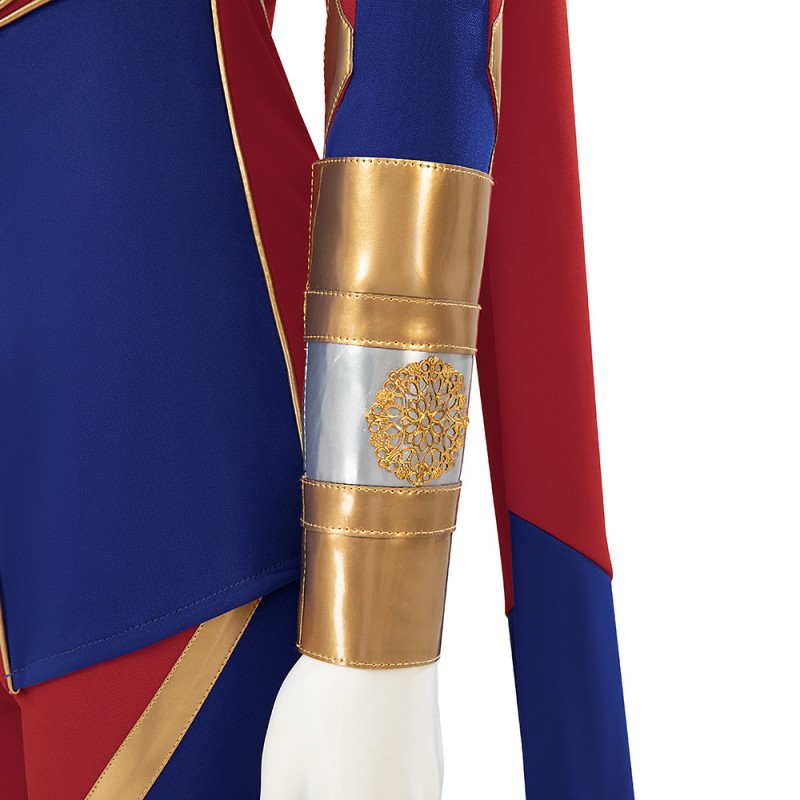 Kamala Khan Costume Captain Marvel 2 Battle Cosplay Suit Halloween Women Outfit