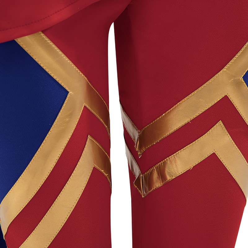 Kamala Khan Costume Captain Marvel 2 Battle Cosplay Suit Halloween Women Outfit
