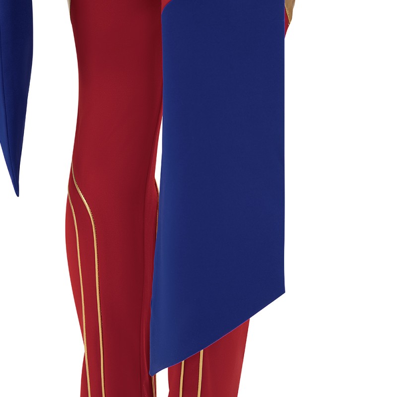 Kamala Khan Costume Captain Marvel 2 Battle Cosplay Suit Halloween Women Outfit
