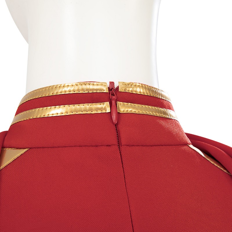 Kamala Khan Costume Captain Marvel 2 Battle Cosplay Suit Halloween Women Outfit
