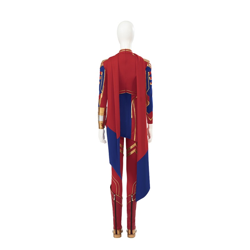 Kamala Khan Costume Captain Marvel 2 Battle Cosplay Suit Halloween Women Outfit