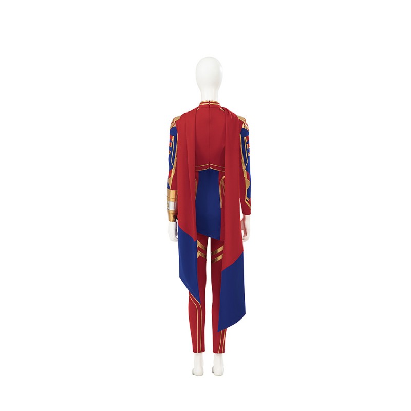 Kamala Khan Costume Captain Marvel 2 Battle Cosplay Suit Halloween Women Outfit