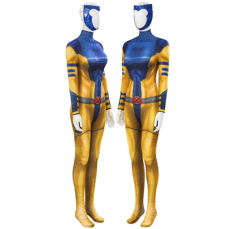Jean Grey Jumpsuit Anime X-Men Cosplay Costumes Women Halloween Suit