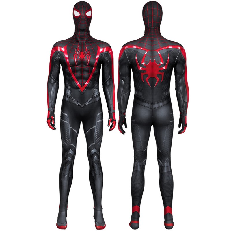 Miles Morales Jumpsuit Spider-Man 2 Cosplay Costumes