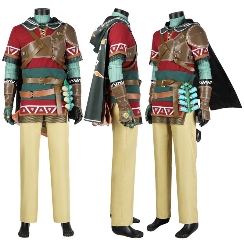 Link Hylian Tunic Costume The Legend of Zelda Tears of the Kingdom Cosplay Suit
