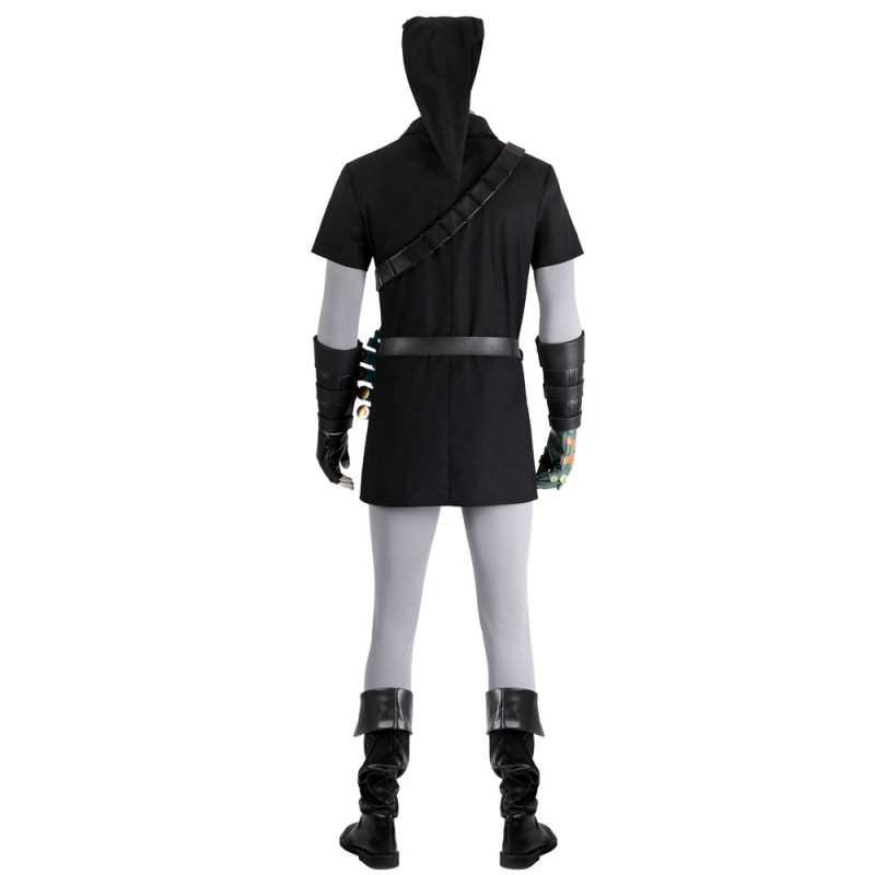 Link Dark Tunic Costume The Legend of Zelda Tears of the Kingdom Cosplay Suit for Halloween Party