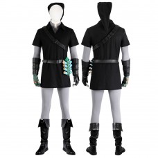 Link Dark Tunic Costume The Legend of Zelda Tears of the Kingdom Cosplay Suit for Halloween Party