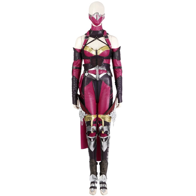 Mileena Costume Mortal Kombat Cosplay Suit MK1 Women Halloween Outfit